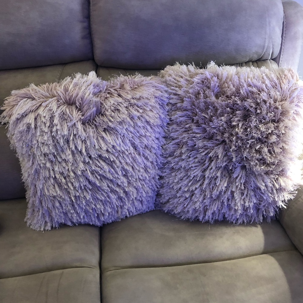 Shag Throw Pillows